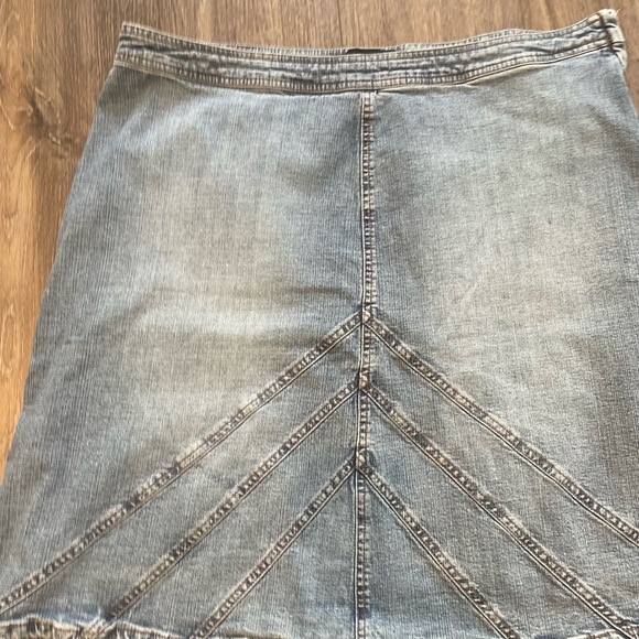 Venezia denim jean short skirt cotton size 22 plus mini skirt - Picture 2 of 4